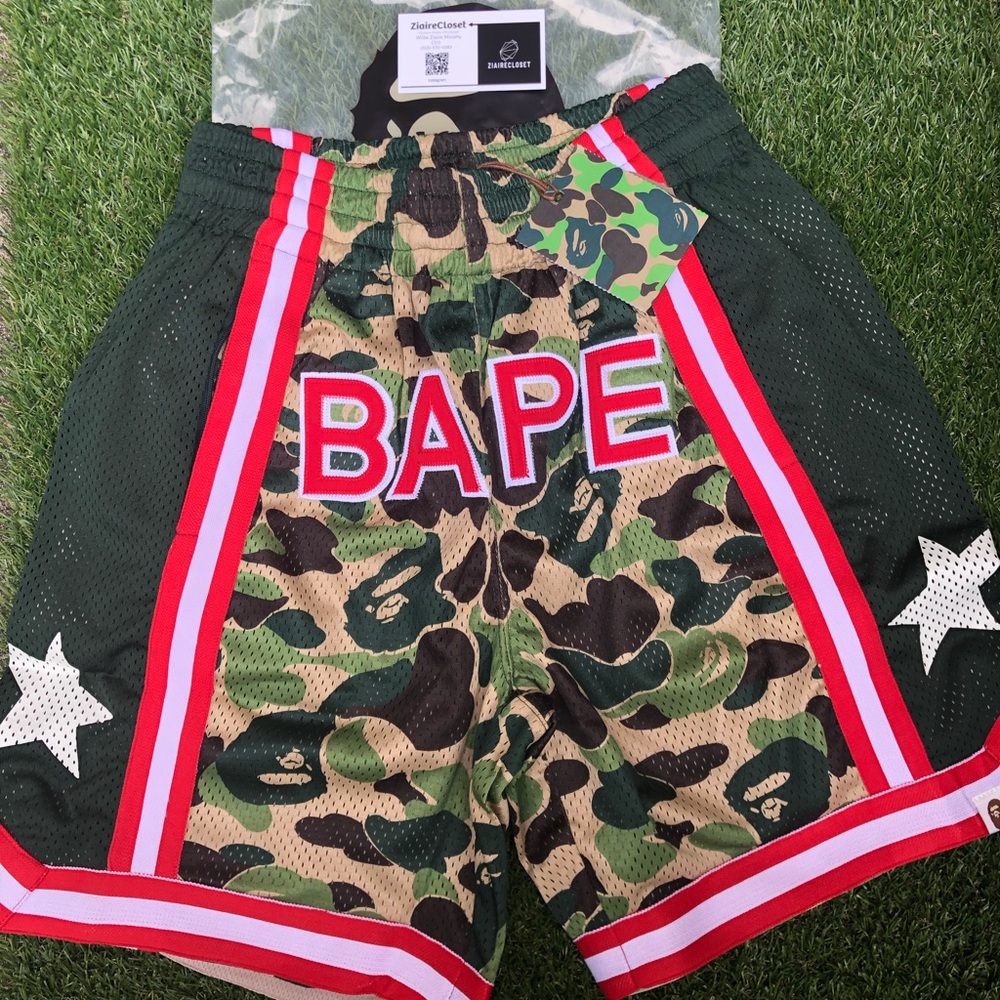 Bape ABC shorts.
